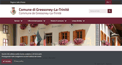 Desktop Screenshot of comune.gressoneylatrinite.ao.it